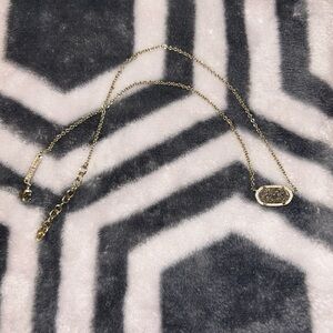 Kendra Scott Druzy Graphite Elisa Necklace